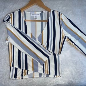 low V cut crop top- casual wear